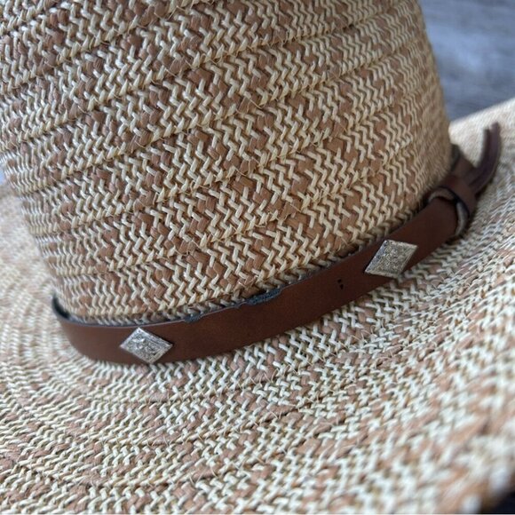 Crown Cattleman Straw Cowboy Hat - Picture 8 of 11